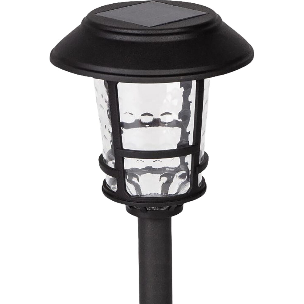 Lampa solara LED, 5000K, plastic, negru