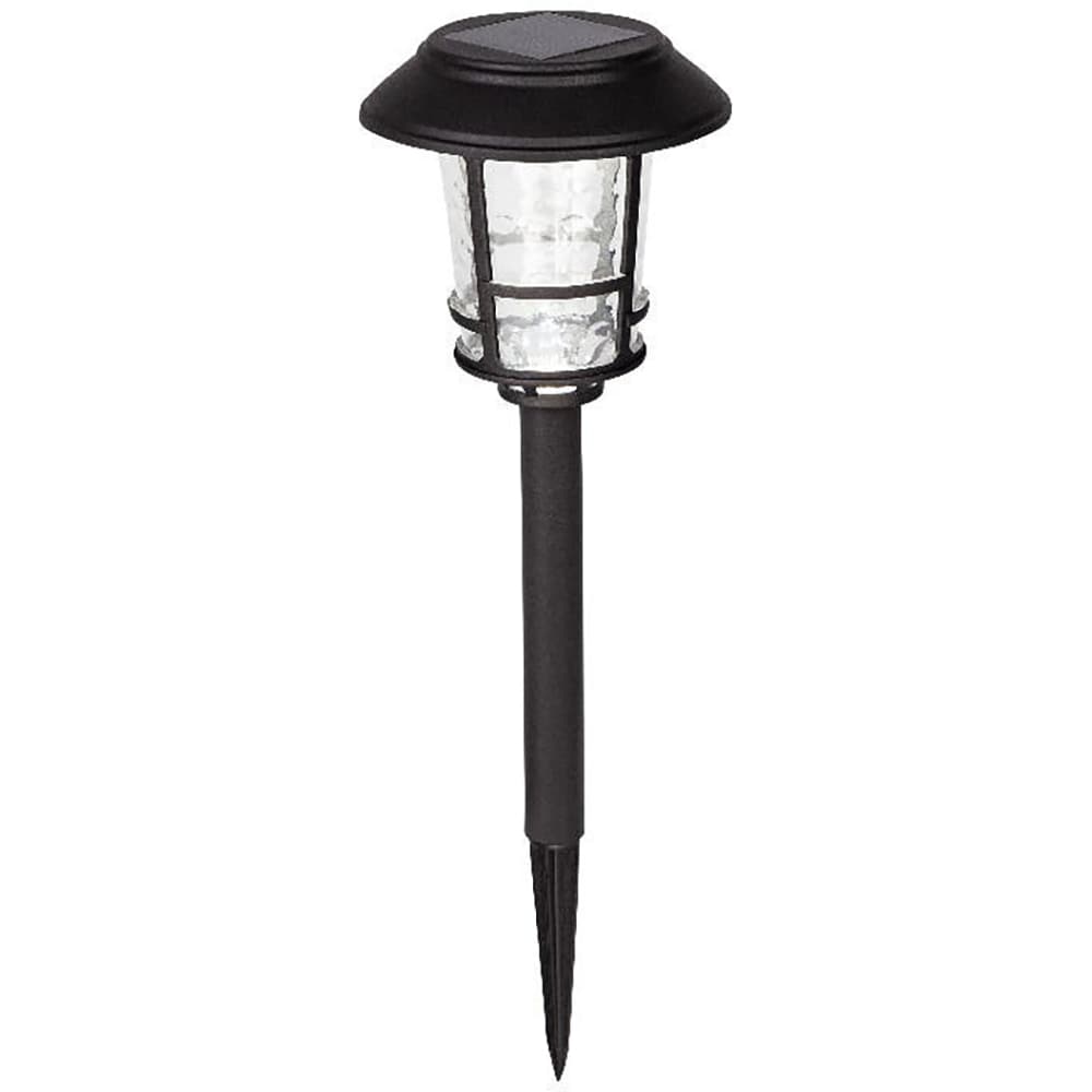 Lampa solara LED, 5000K, plastic, negru