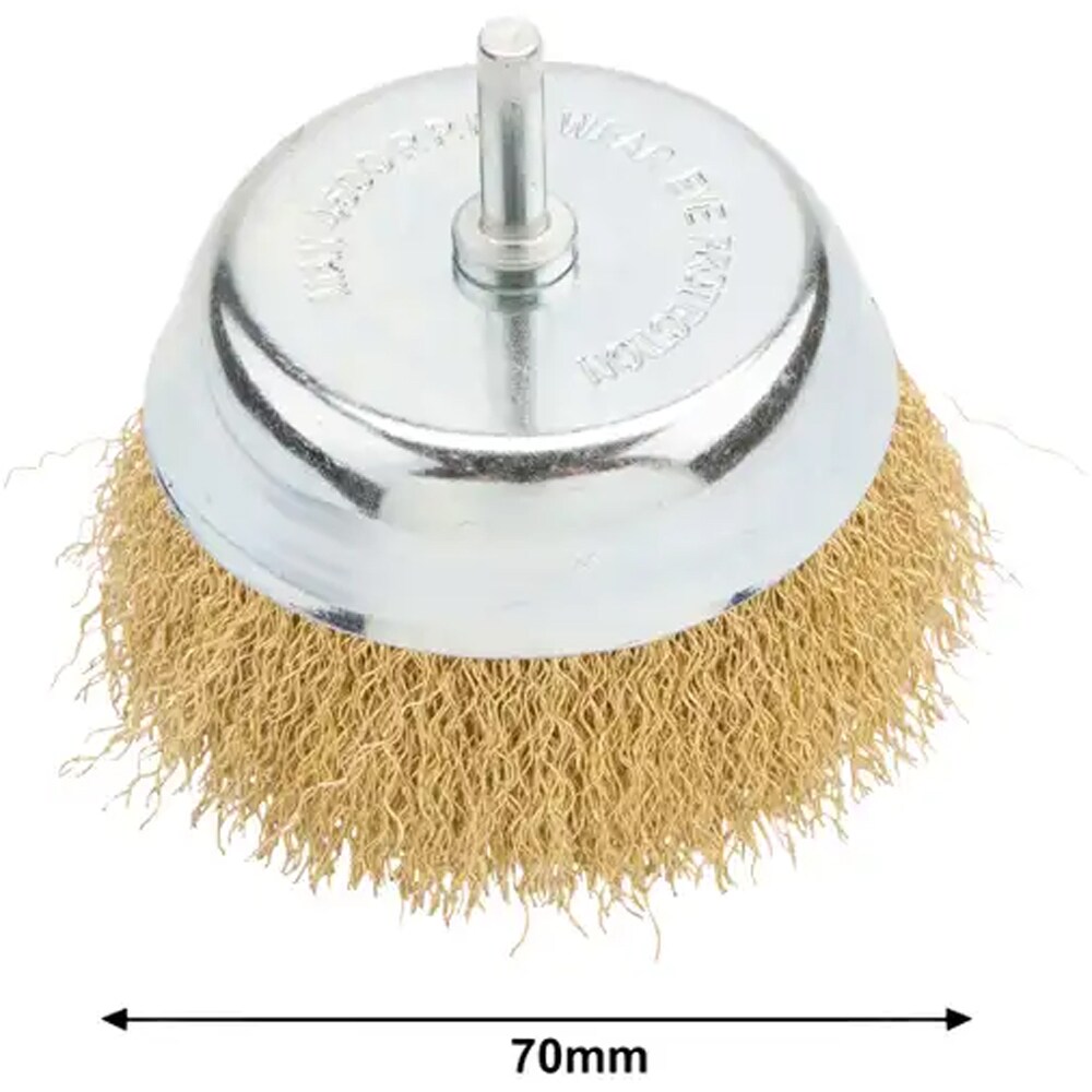 Perie cupa sarma ondulata MAC ALLISTER 101227435, 70mm