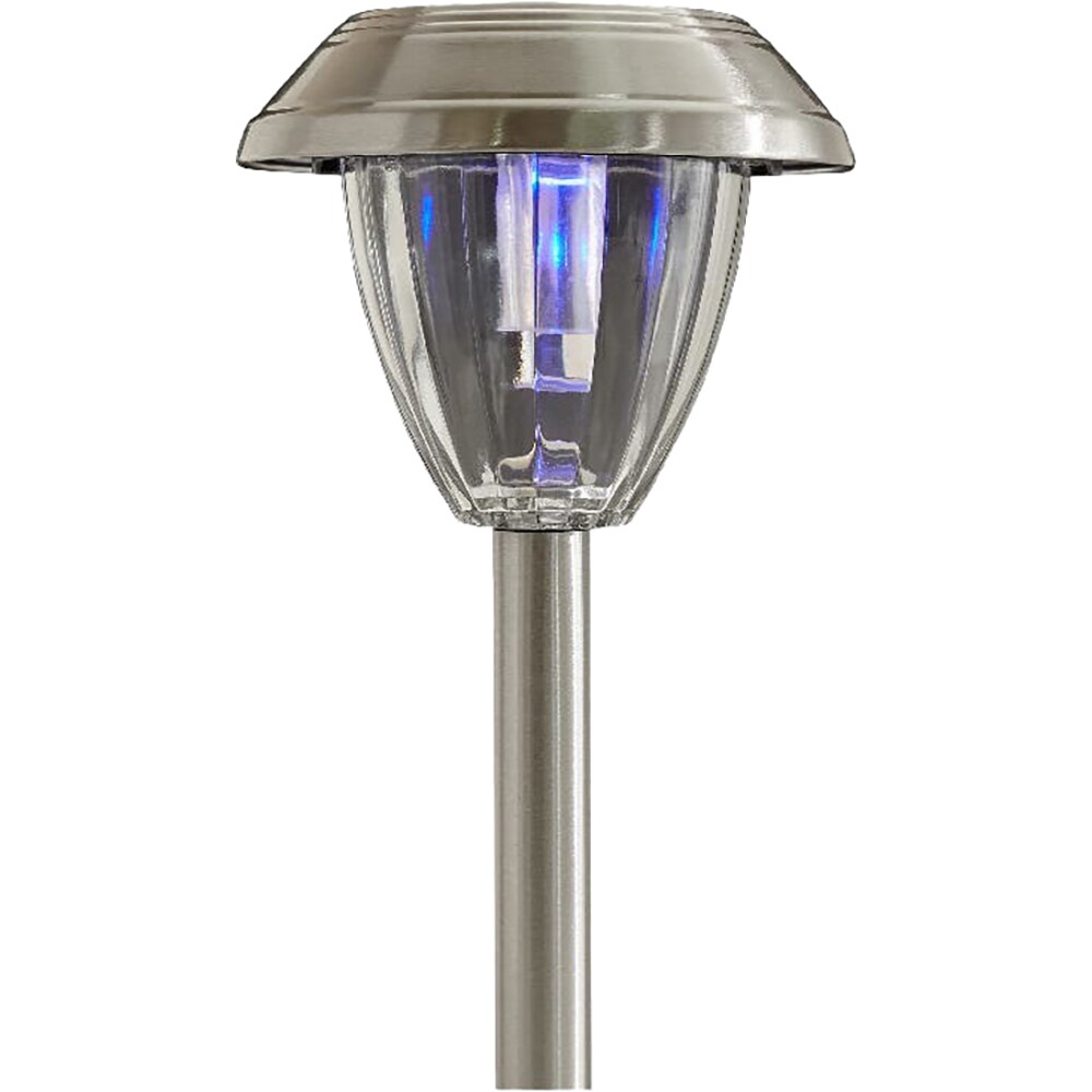 Set 4 lampi solare LED GOODHOME, 0.02 W, otel inoxidabil, argintiu