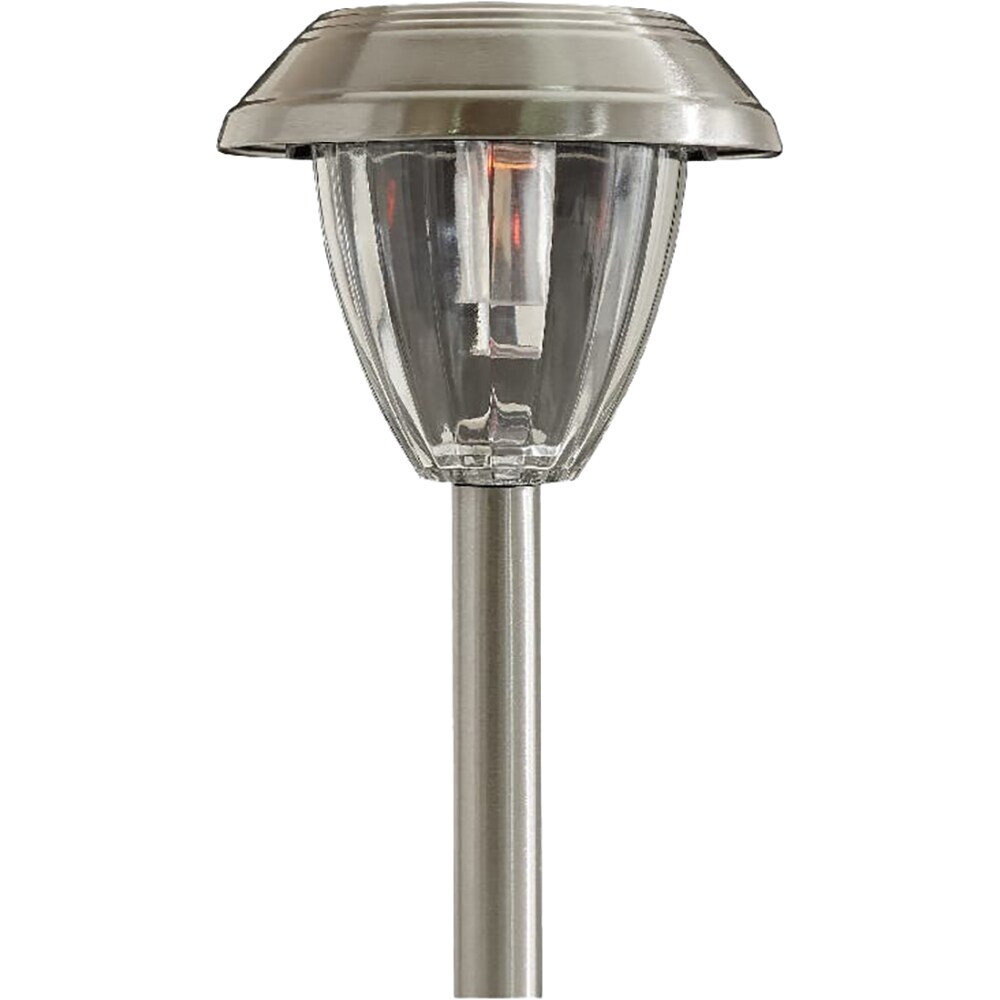 Set 4 lampi solare LED GOODHOME, 0.02 W, otel inoxidabil, argintiu