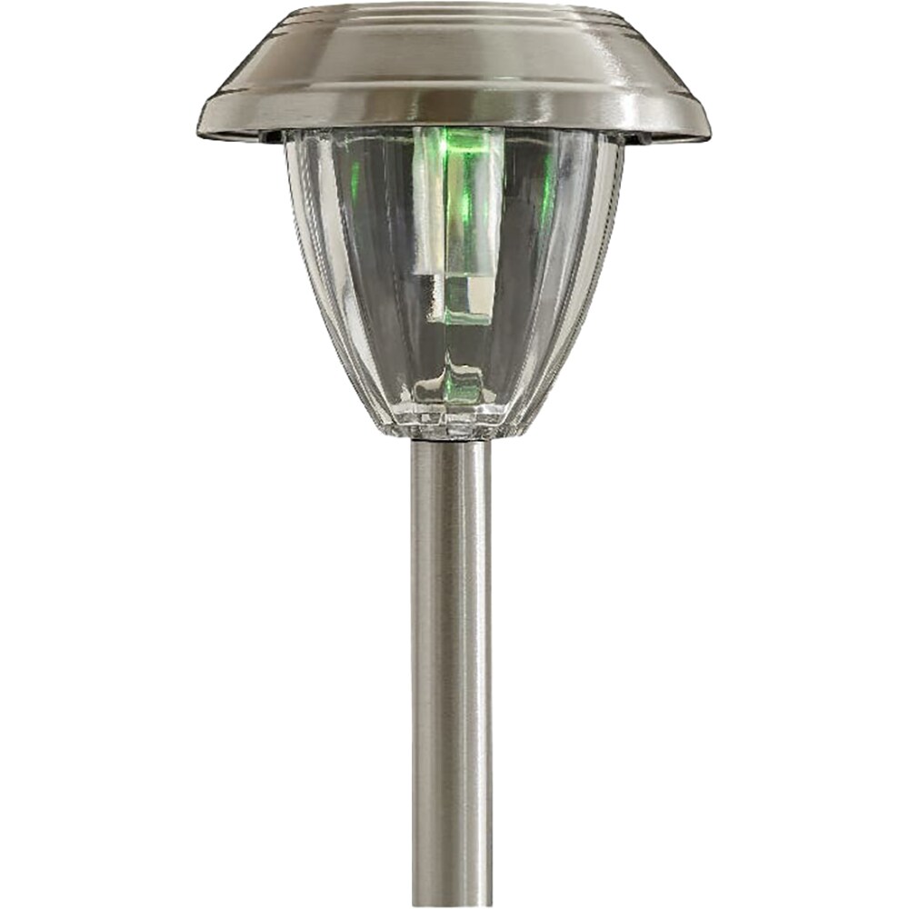 Set 4 lampi solare LED GOODHOME, 0.02 W, otel inoxidabil, argintiu