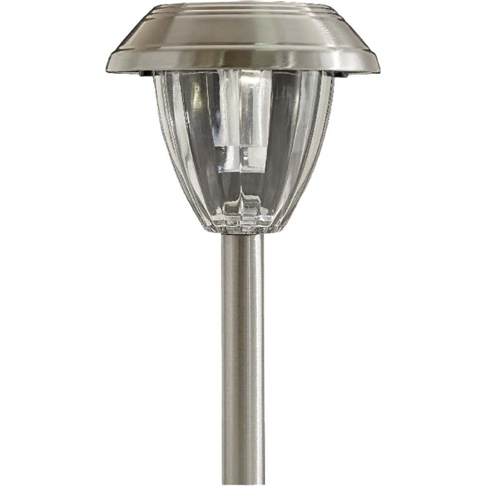 Set 4 lampi solare LED GOODHOME, 0.02 W, otel inoxidabil, argintiu