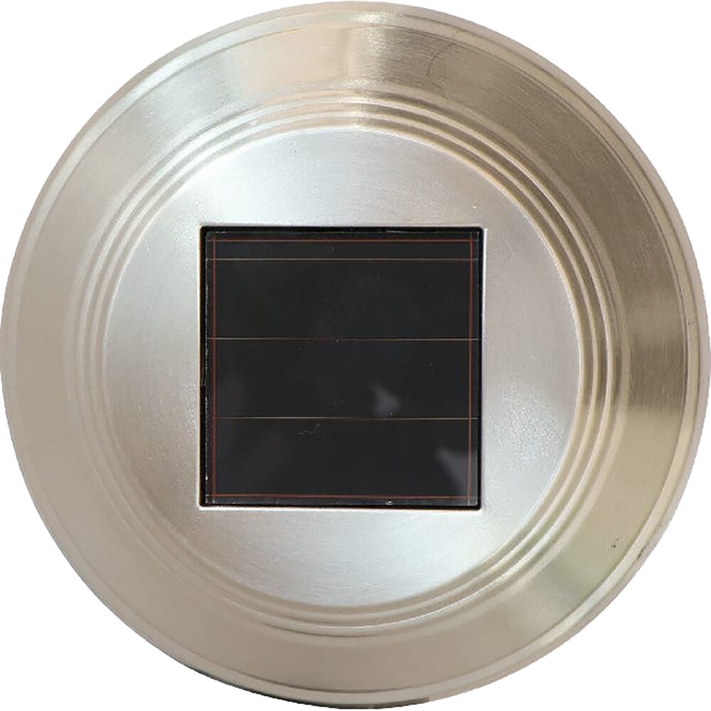 Set 4 lampi solare LED GOODHOME, 0.02 W, otel inoxidabil, argintiu