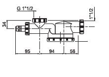 Sifon extraplat Wirquin TM100040, pentru chiuvete cu 1 cuva, 40 mm