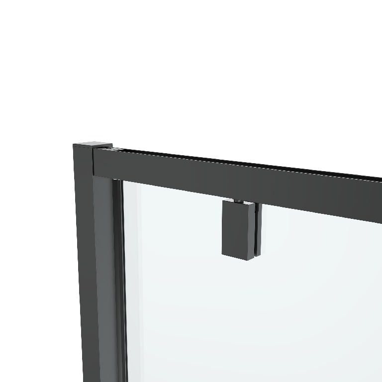 Usa dus GOODHOME Ledava, sticla, 80 x 195 cm, profil negru