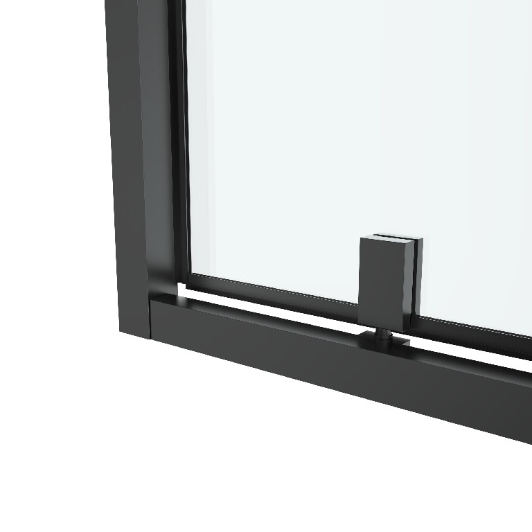 Usa dus GOODHOME Ledava, sticla, 80 x 195 cm, profil negru