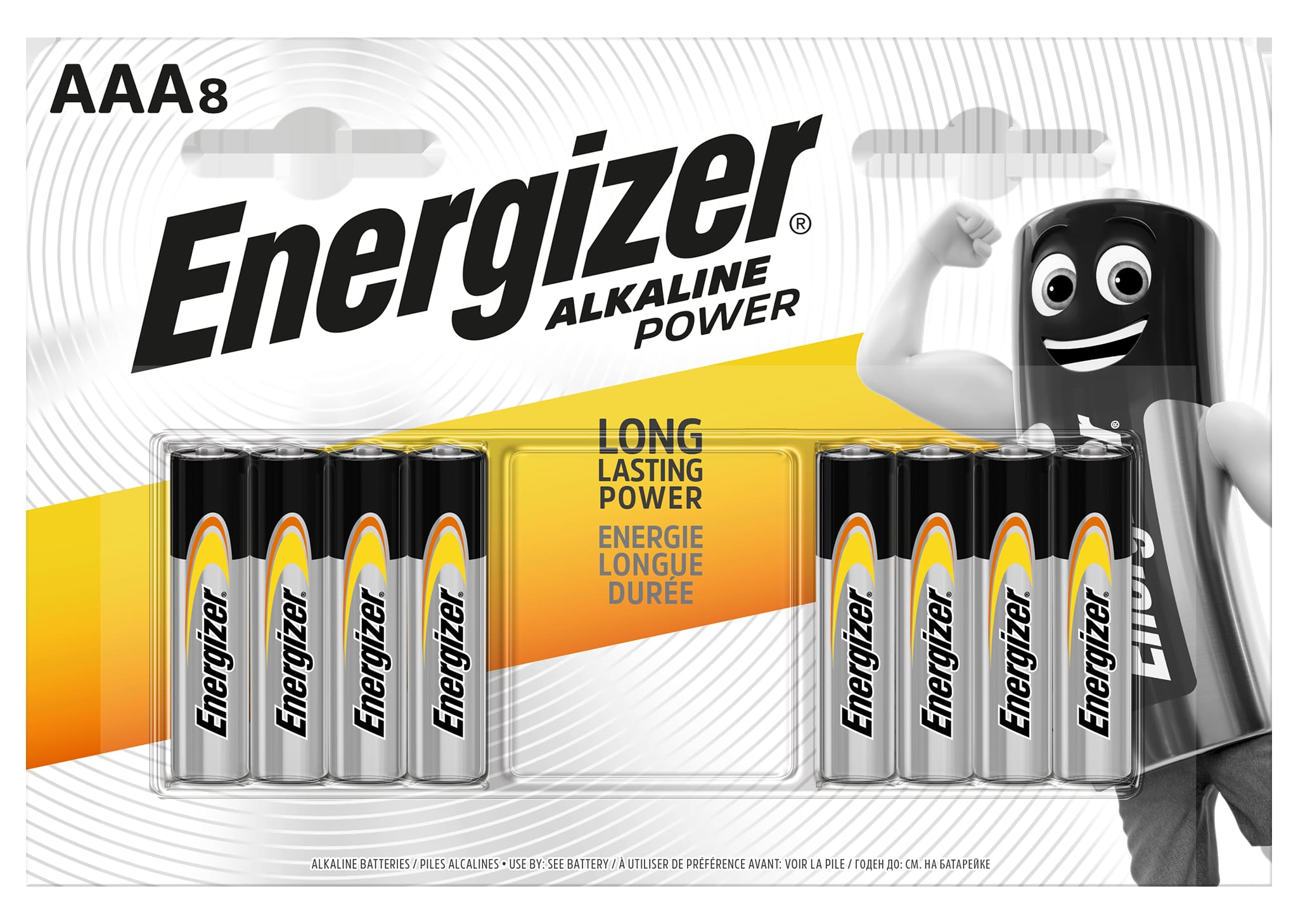 Baterii alcaline AAA ENERGIZER, 8 bucati