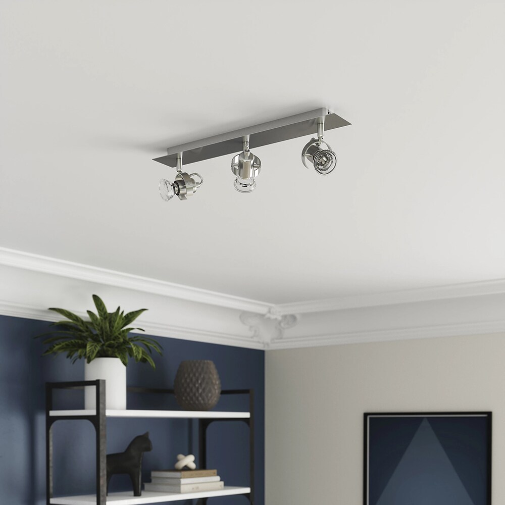 Spot LED Arachne GOODHOME, 3 becuri GU10, 5W, metal, crom