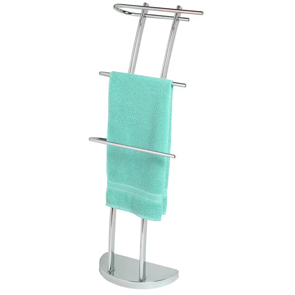 Suport prosop FRANDIS 191332, metal, 30 cm, argintiu