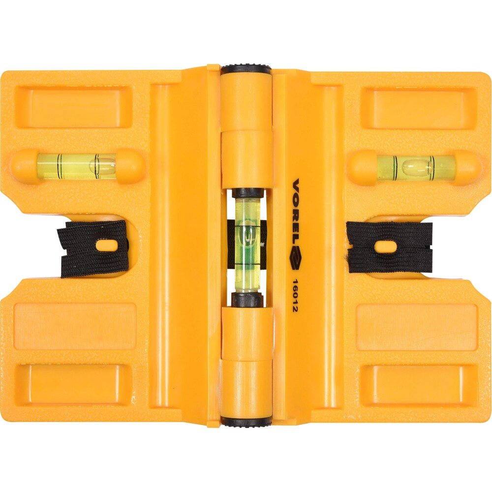 Nivela pentru colturi VOREL, cu 3 bule, magnetica 