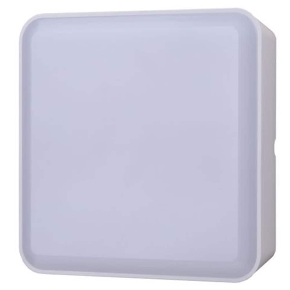Lampa patrata Bulkhead GoodHome, LED integrat, 16 W, IP44, rezistenta la umiditate, alb