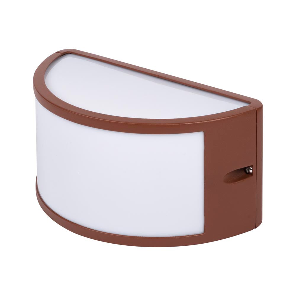 Aplica exterior ERSTE Sorey, E27, 60W, IP44, metal, alb/maro