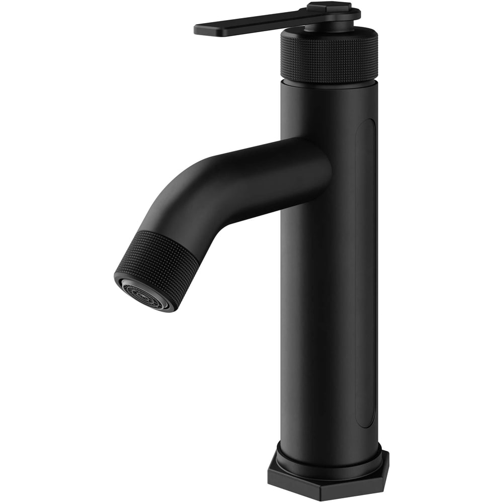 Baterie lavoar GOODHOME Selenga, inaltime 19.3 cm, alama, negru