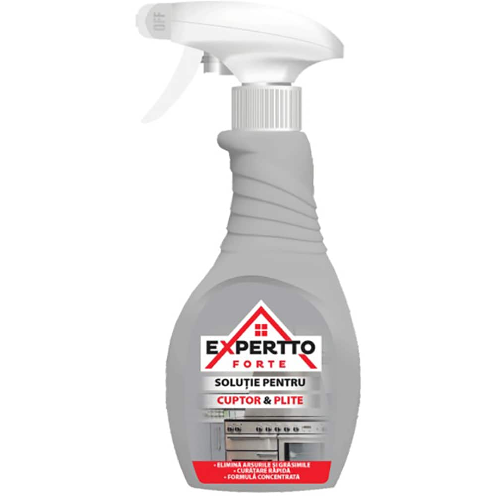 Solutie curatare cuptor si plite EXPERTTO Forte, 0.5L