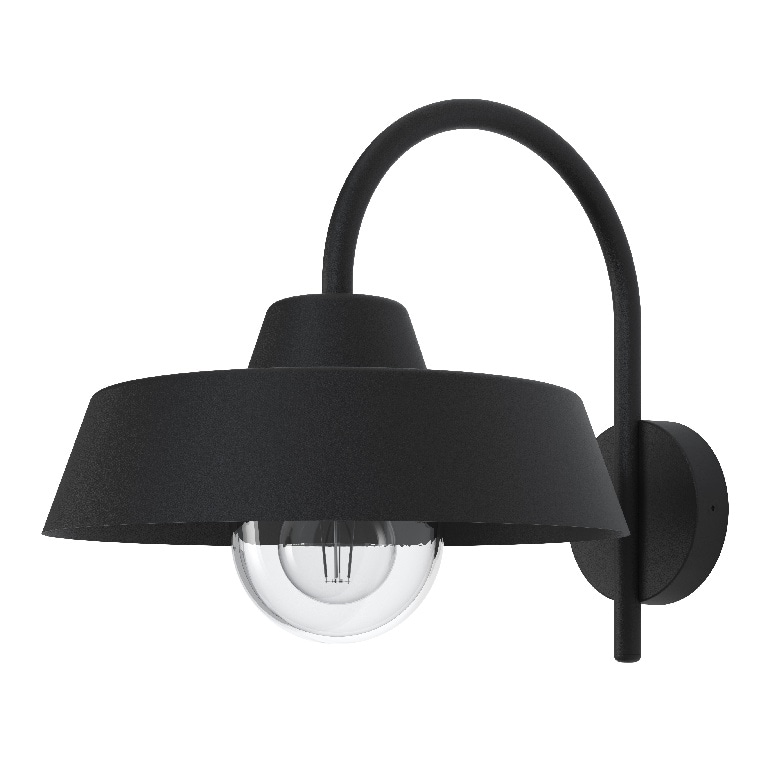 Lampa de exterior GOODHOME Wildhorn, 25W, E27, IP44, negru