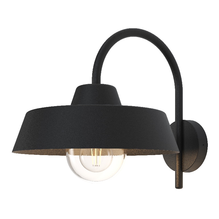 Lampa de exterior GOODHOME Wildhorn, 25W, E27, IP44, negru