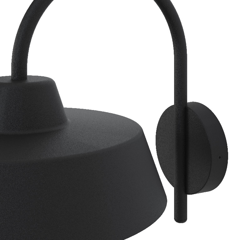 Lampa de exterior GOODHOME Wildhorn, 25W, E27, IP44, negru