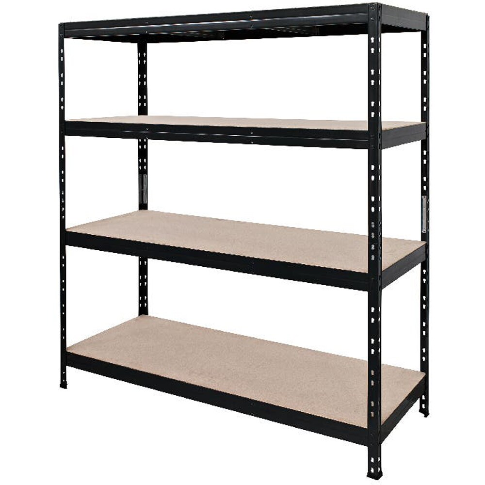 Raft atelier GOODHOME Rand, otel, 166 x 60 x 180 cm, negru