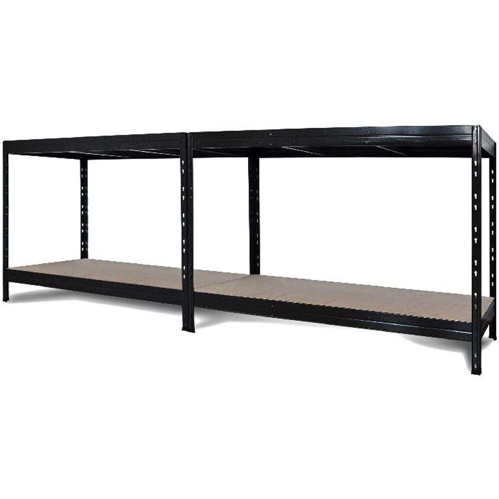 Raft atelier GOODHOME Rand, otel, 166 x 60 x 180 cm, negru