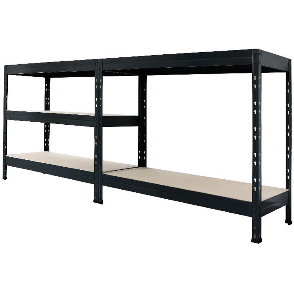 Raft atelier GOODHOME Rand, otel, 67.5 x 40 x 180 cm, negru