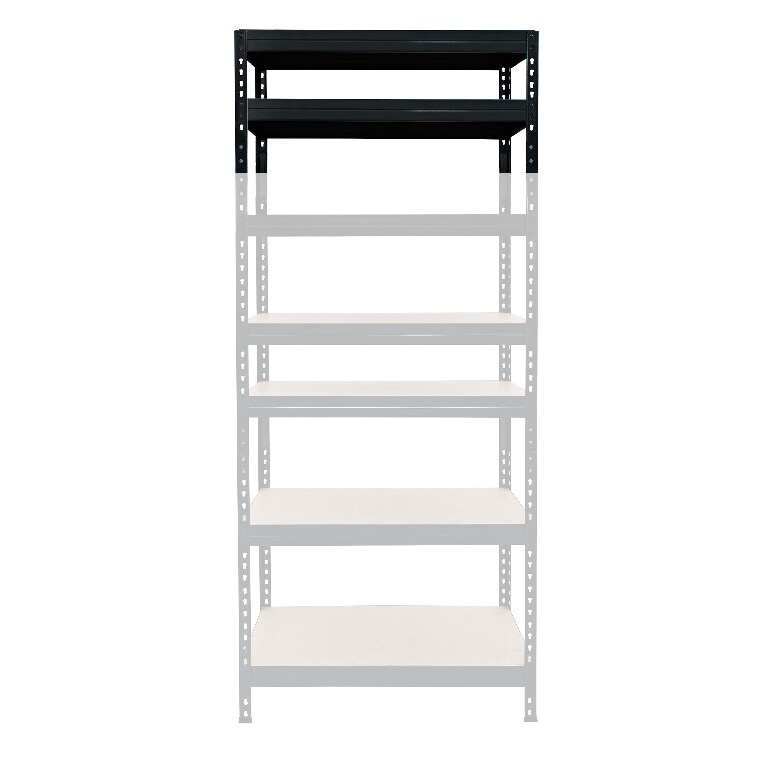 Extensie raft metalic, 2 polite, negru, 67 x 46 x 40 cm  GoodHome Rivet