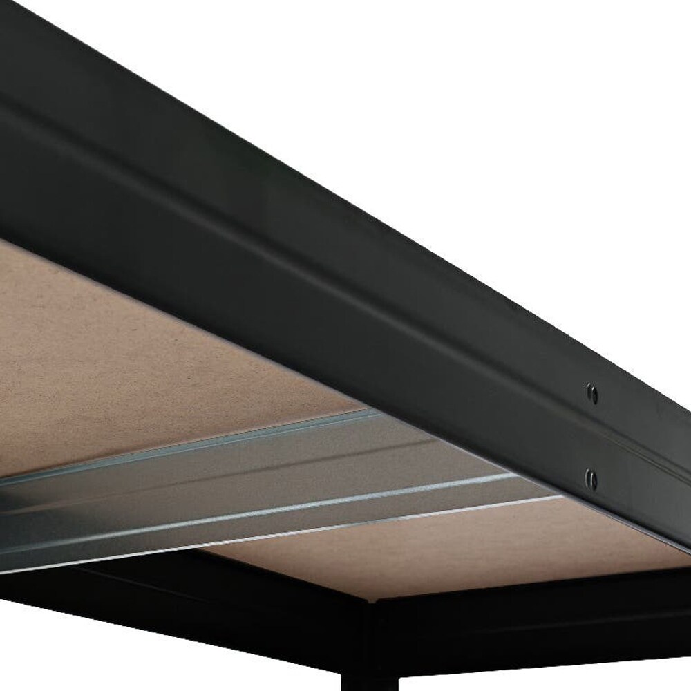 Extensie raft atelier GOODHOME Rivet, otel, 46 x 40 x 97 cm, negru