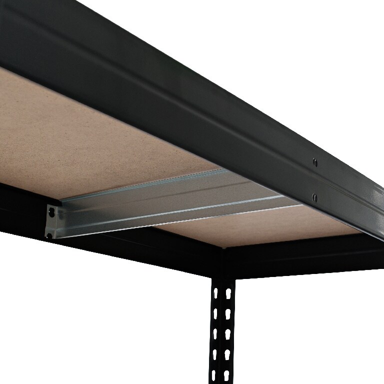 Extensie raft metalic, 2 polite, negru, 90 x 97 x 60 cm  GoodHome Rivet