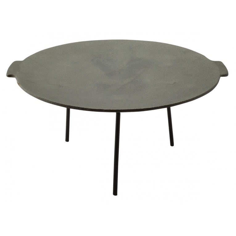 Disc fonta GRILLCHEF, picioare detasabile pe filet, 45 cm, gri