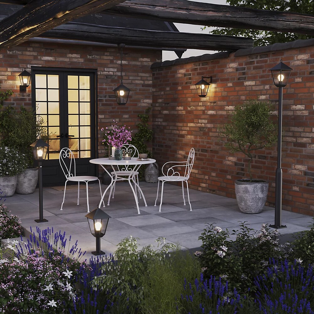 Stalp LED DOCKER, E27, 25W, negru