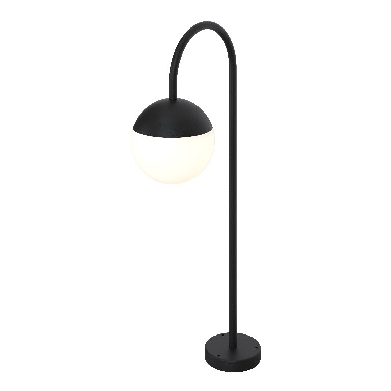 Lampa exterior GOODHOME Jarrom, E14, IP44, negru