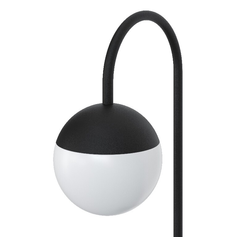 Lampa exterior GOODHOME Jarrom, E14, IP44, negru