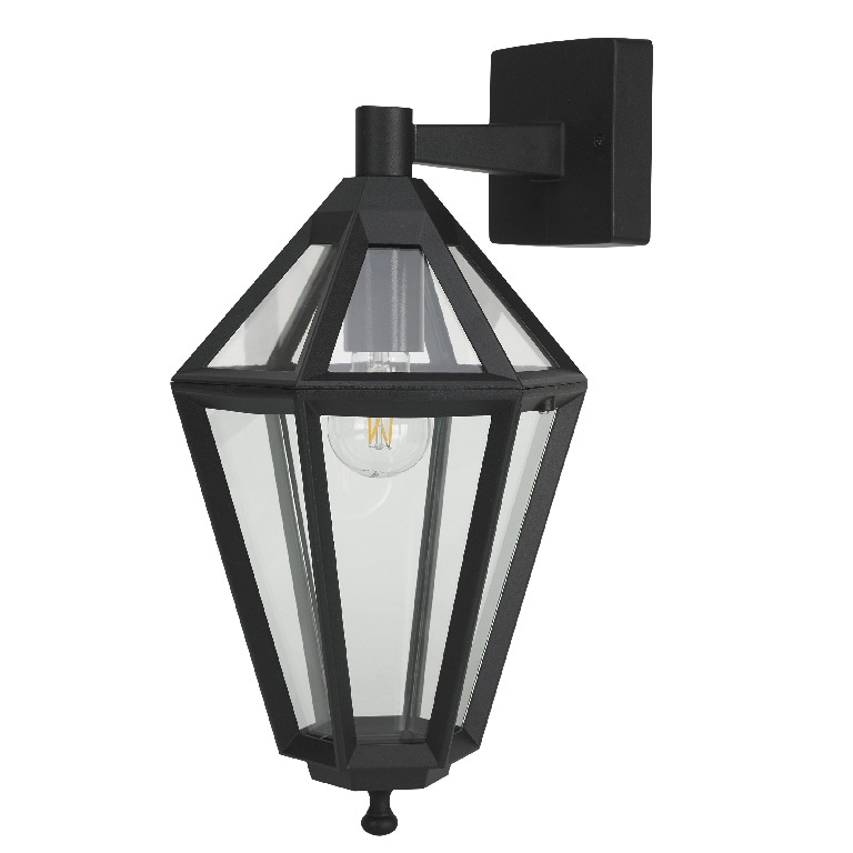 Lampa de exterior GOODHOME Radley, 25W, E27, IP44, negru