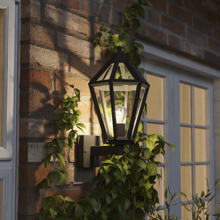 Lampa de exterior GOODHOME Radley, 25W, E27, IP44, negru