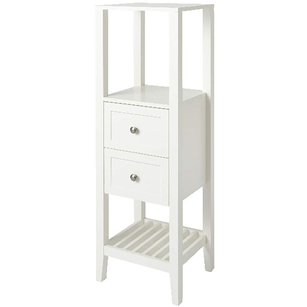 Dulap baie GOODHOME, 40.2 x 36 x 120 cm, alb