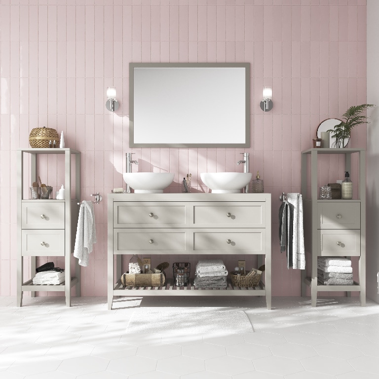 Masca lavoar GoodHome Perma, 120 x 80.6 x 45 cm, gri