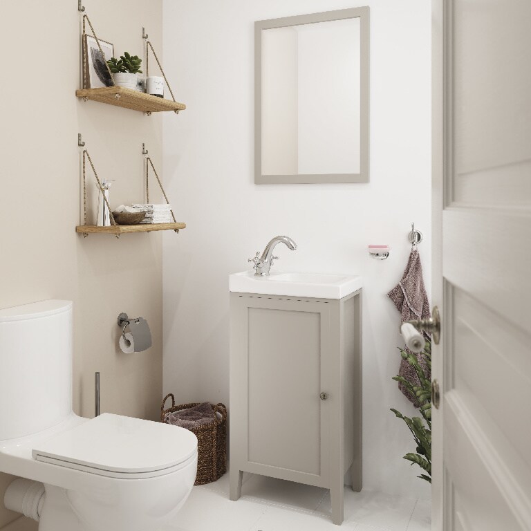 Oglinda GoodHome Perma, 70 x 50 cm, gri