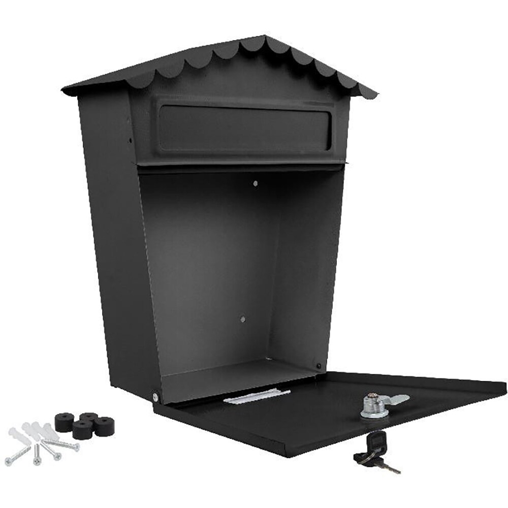 CUTIE POSTALA TIP CASUTA 36,5X33X13CM NEAGRA