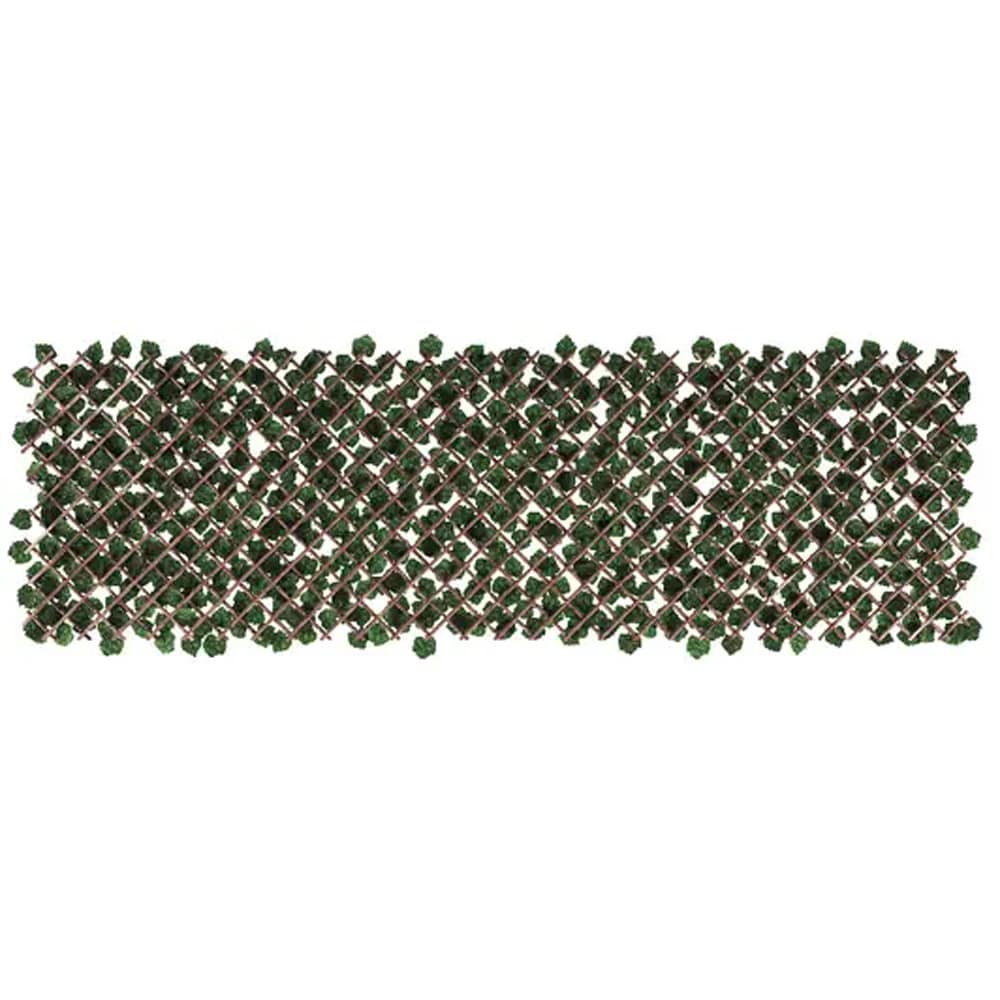 Panou gard rachita cu frunze BLOOMA Mo1, 200 x 100cm, maro-verde