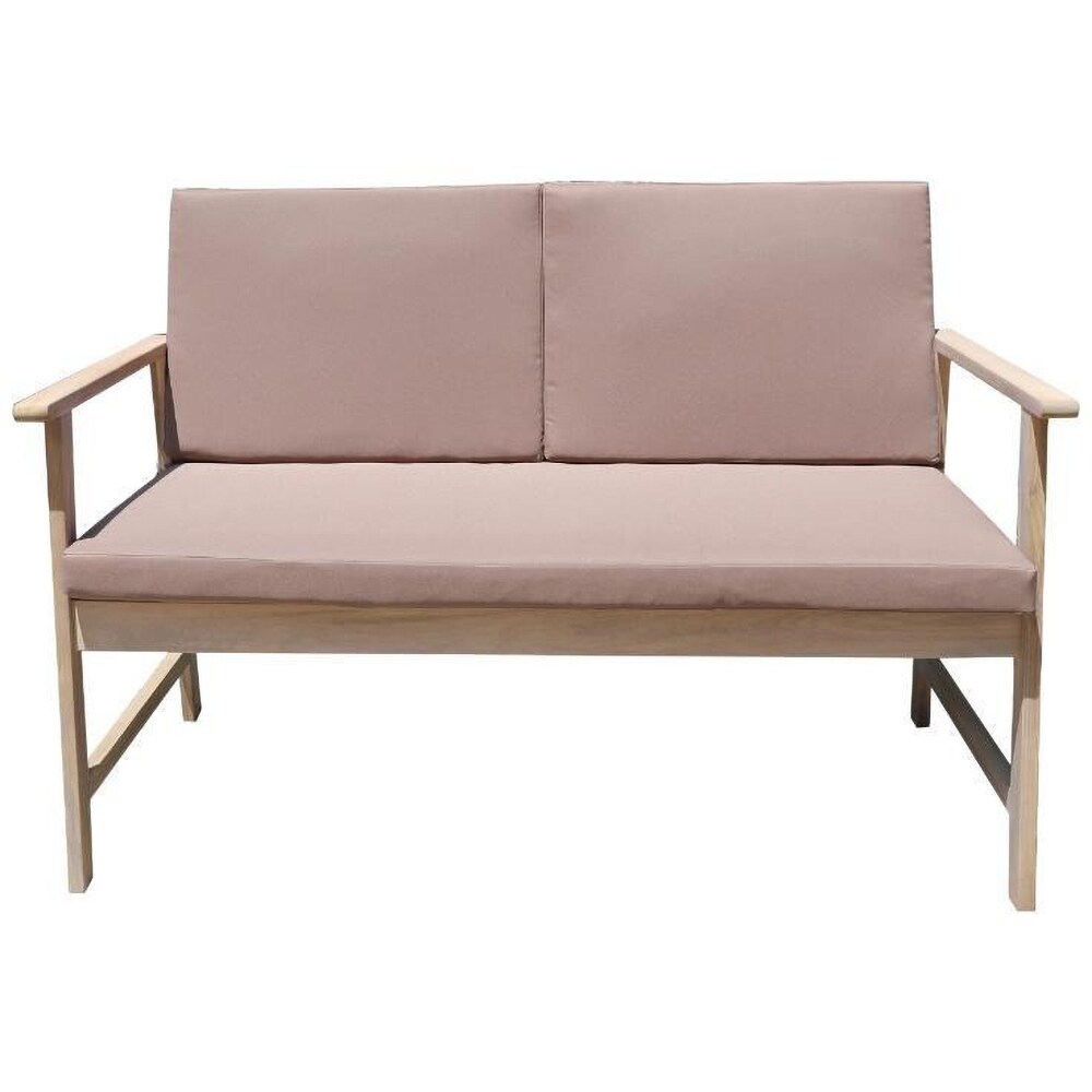 Set mobilier gradina Piotta, 4 piese, maro deschis