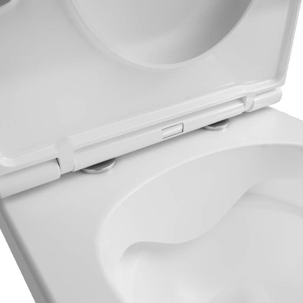 Vas WC suspendat GOODHOME Cavally, 35.5 x 53.5 x 40 cm, capac duroplast, alb