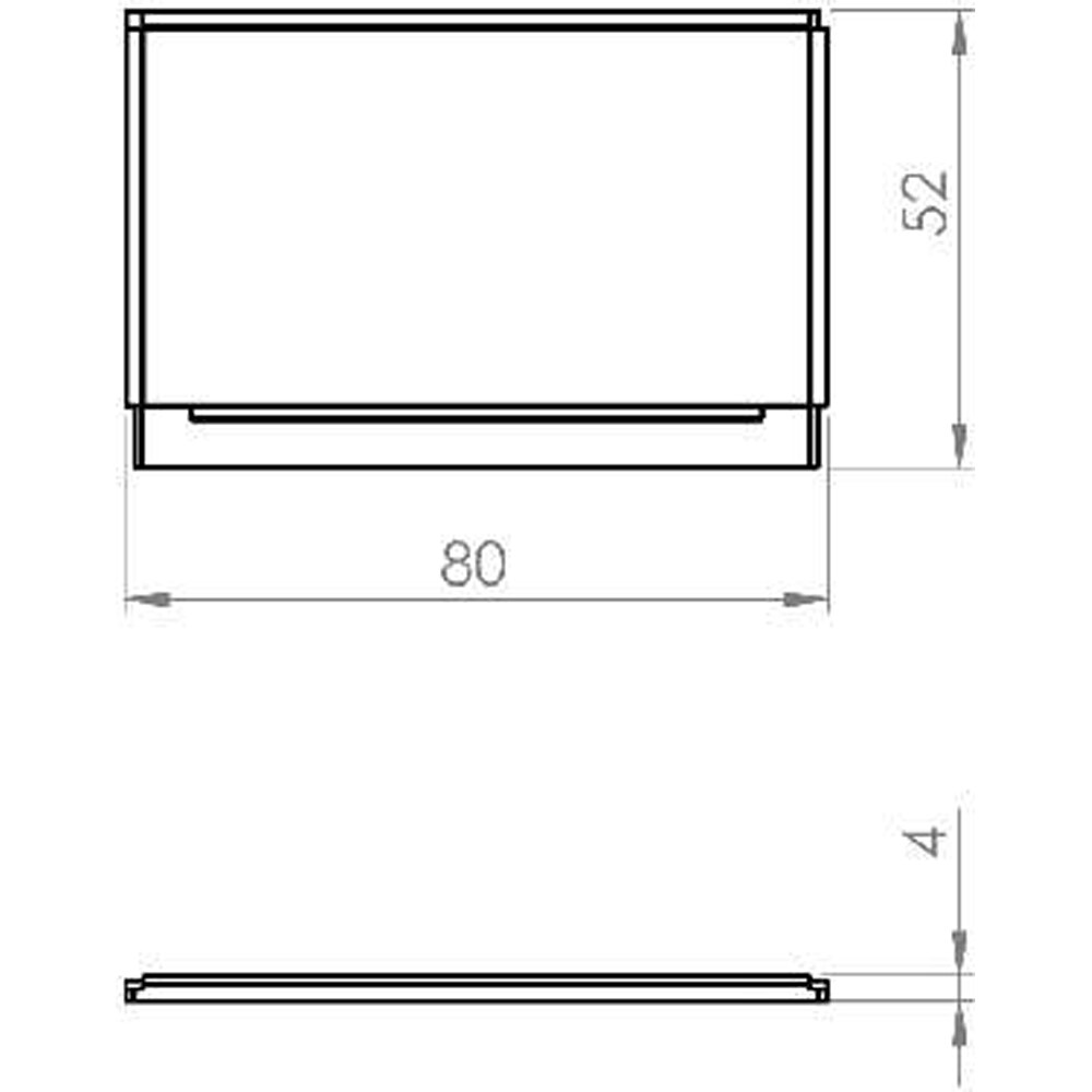 Masca cada Arbol, panou lateral, acril, 80 x 52 cm, alb