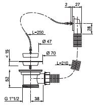 Ventil preaplin, 1/2  Wirquin