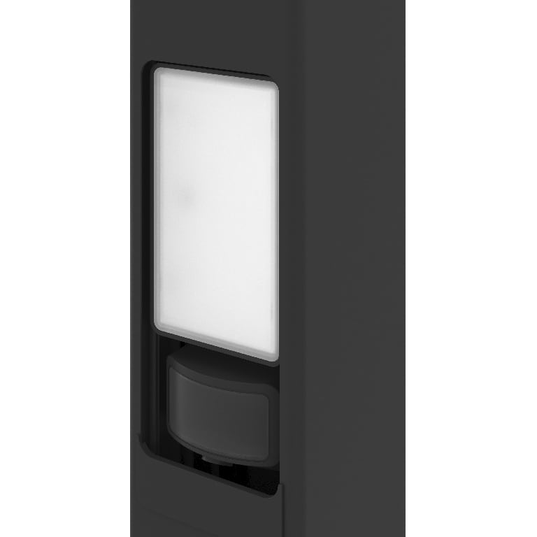 Proiector LED GOODHOME Davern, panou solar, senzor de miscare, 800lm, negru