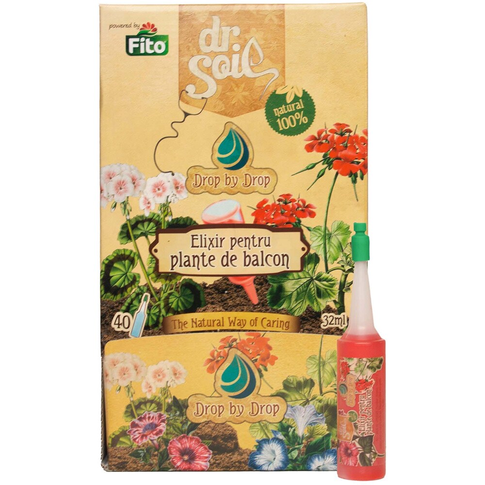 Ingrasamant pentru muscate si plante de balcon Dr. Soil, 32 ml