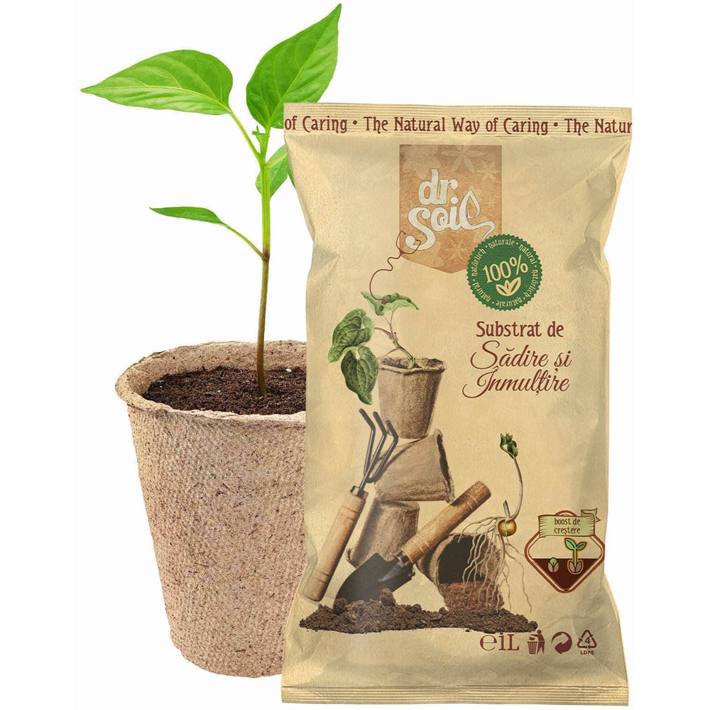 Substrat pentru insamantare Dr. Soil, 1 L