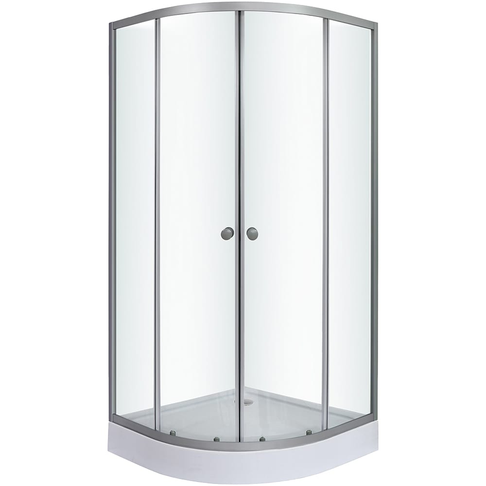 Cabina dus standard Arkell, semirotunda, 90 x 90 x 192 cm, sticla securizata 4mm, profil crom