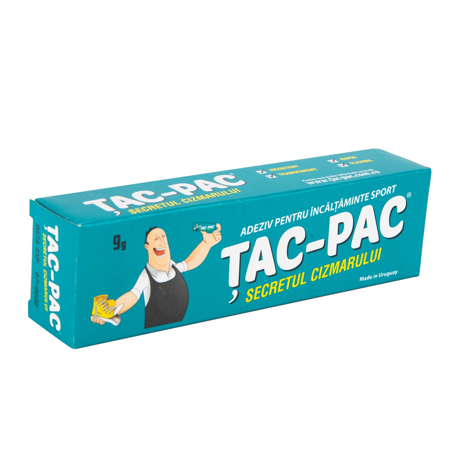 Adeziv pentru incaltaminte TAC-PAC, transparent, 9 g