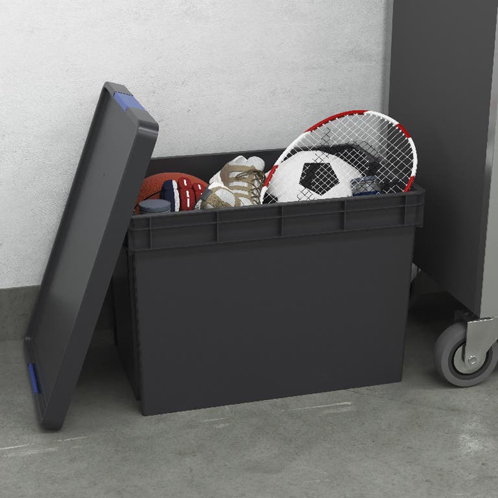 Capac cutie scule GOODHOME Xago, 59 x 39 cm x 3.6 cm, plastic, negru