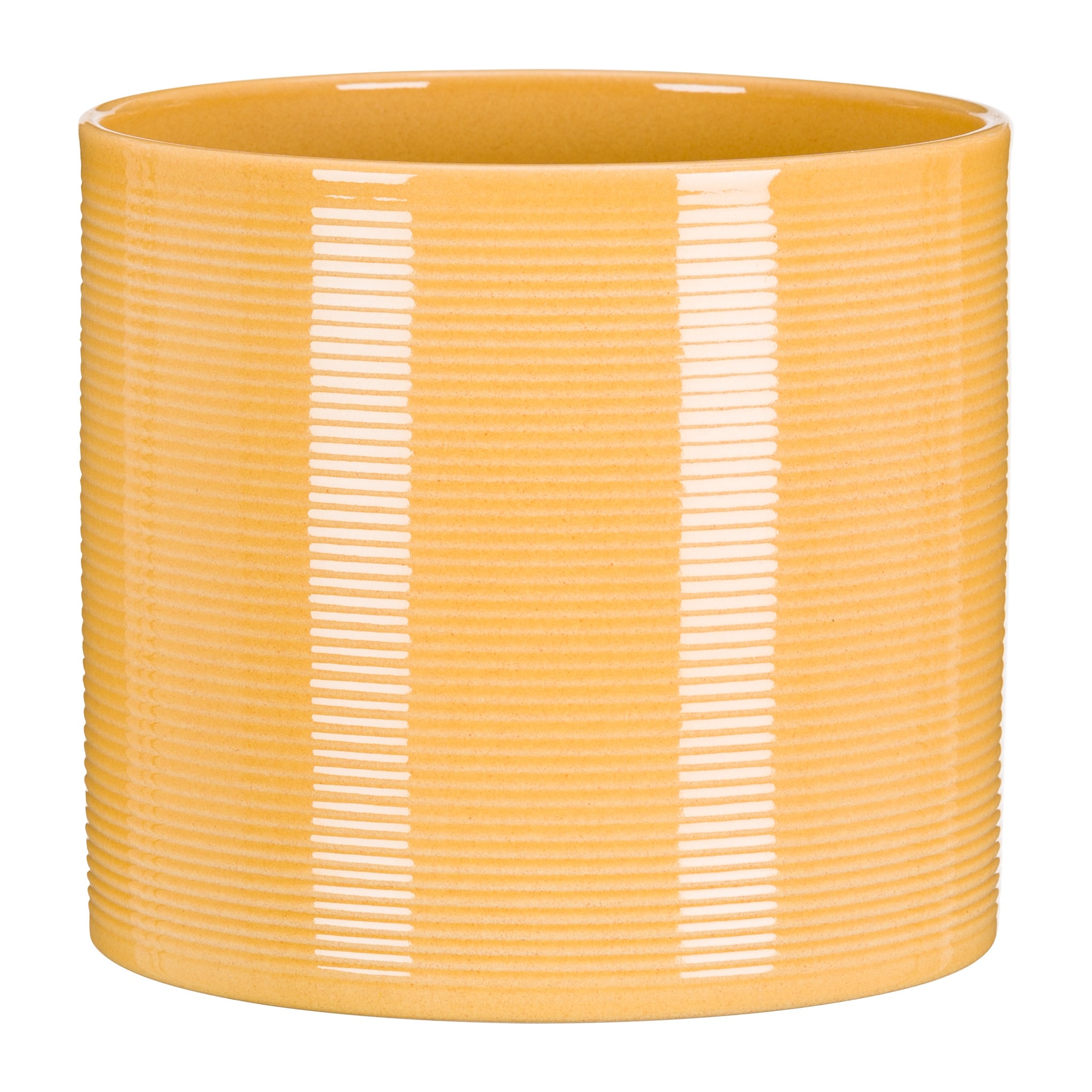 Ghiveci flori SCHEURICH, ceramica, D 14 cm, galben